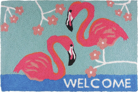 Flamingo Welcome Rug