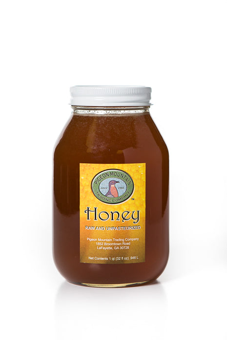 Honey with no Comb in Large Glass Mayo Jar