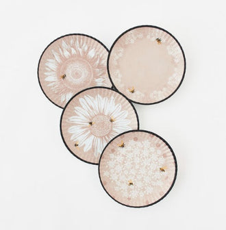 Bee Plates, Set of 4