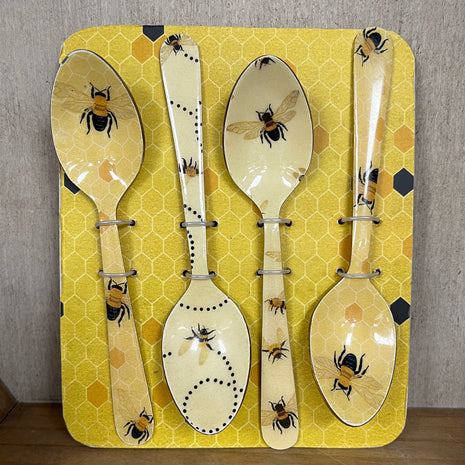 Busy Bees Spoons, Set of 4