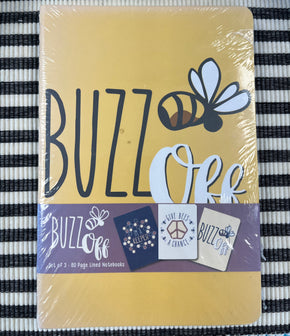 Buzz Off! Notebooks, Set of 3