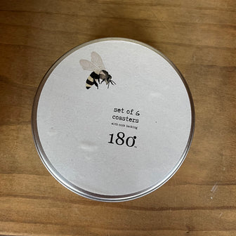 Busy Bee Coasters, Set of 6