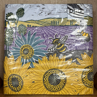Sunflower and Bee Napkins
