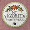 "My Favorite Time of the Year" Embellished Dishtowel