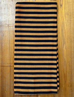 Black and Orange Stripe Towel
