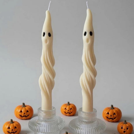 Ghost Taper Candles