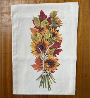Sunflower Harvest Flour Sack Kitchen Towel