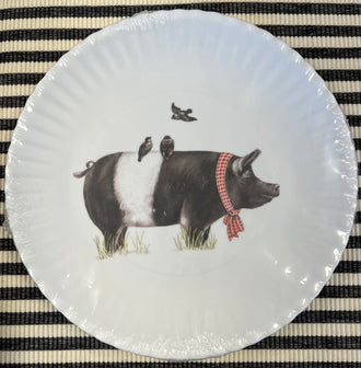 Farmhouse Animals Plates, Set of 4