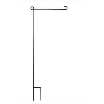 Black Metal Garden Flag Stand