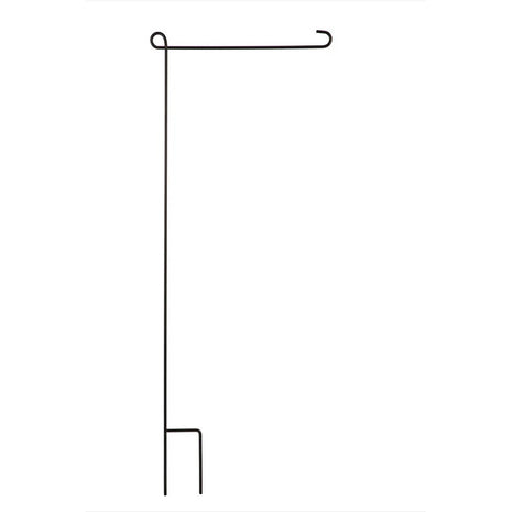 Black Metal Garden Flag Stand