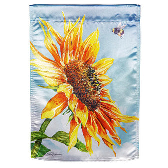 New Morning Sunflower Lustre Garden Flag