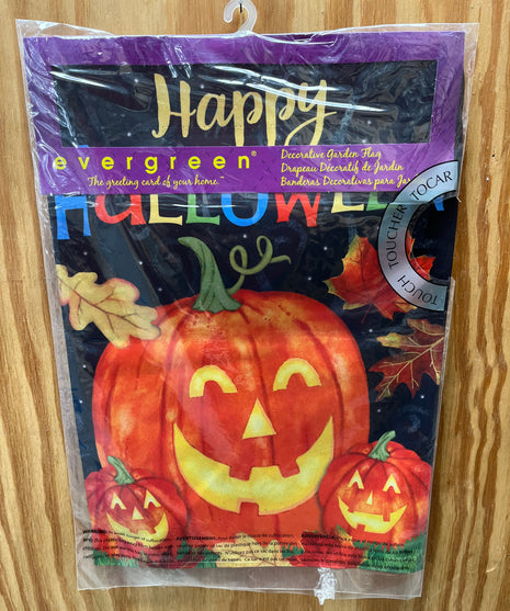 Happy Halloween Suede Garden Flag
