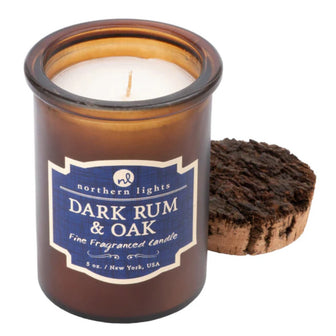 Dark Rum & Oak Candle, by Northern Lights