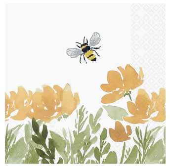 Bee Field Cocktail Napkins