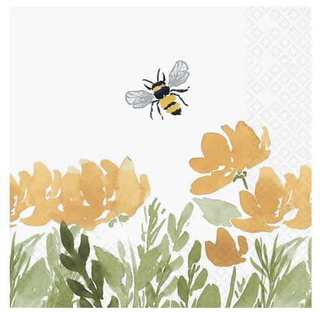 Bee Field Cocktail Napkins