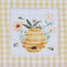 Bee Hive Embellished Dishtowel