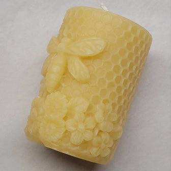 Beeswax Candle - Queen Bee in the Garden