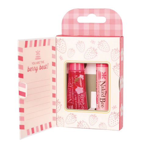 Naked Bee Seasonal Special: Strawberry Lip Care Duo