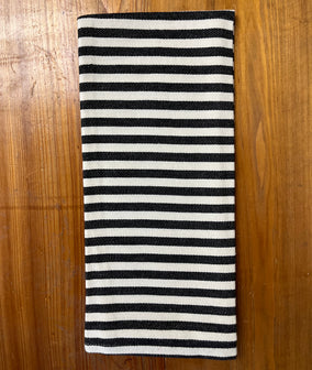 Black and White Stripe Towel