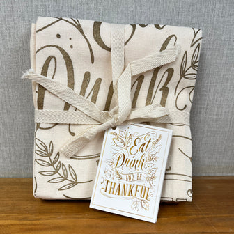 Bee Thankful Dishtowel, Set of 2