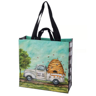 Bees Buzz Bee Honey Farm Market Tote