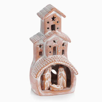 Terracotta Chimney Nativity
