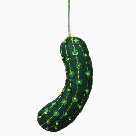 Glitzy Christmas Pickle Ornament