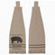Sawyer Mill Charcoal Button Loop Tea Towel