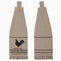 Sawyer Mill Charcoal Button Loop Tea Towel