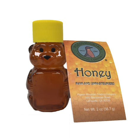 Honey with No Comb in Extra-Small Plastic Panel Bear Jar