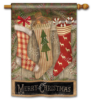 Christmas Stockings Standard Flag