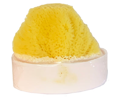 Japanese Cherry Blossom Soap with Embedded Sea Sponge