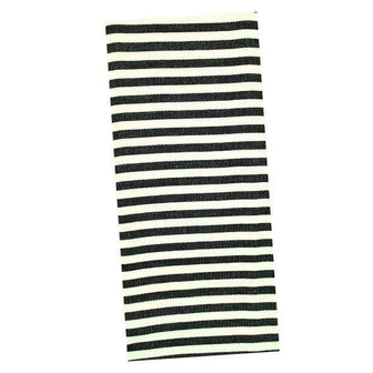 Black Petite Stripe Dishtowel