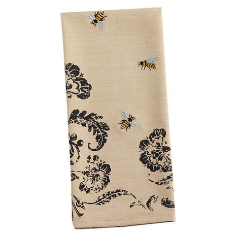 Busy Bees Embroidered Dishtowel