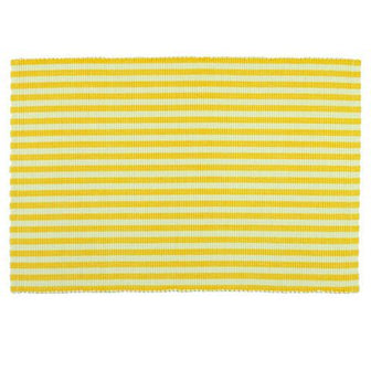 Canary Yellow Petite Stripe Placemat