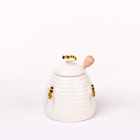 Beehive Honey Pot with Dipper