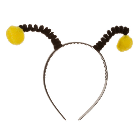 Headband with Yellow Pompoms