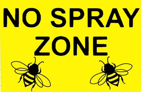 No Spray Zone Sign