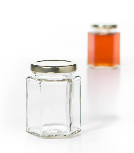 Hexagonal Glass Jar