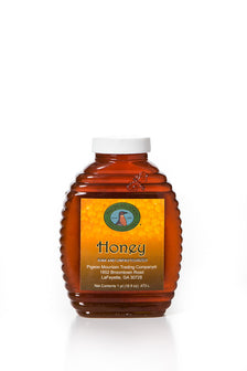 Honey with no Comb in Bee-Embossed Plastic Jar