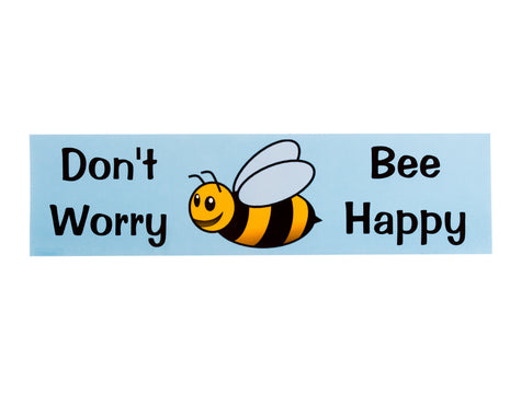 Bee Happy Bumper Sticker